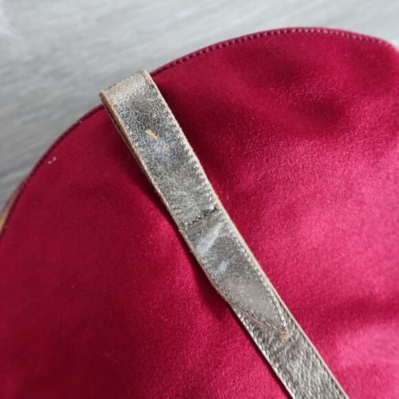 Vintage Casadei Red Satin Country Rodeo Western Cowboy Boots - Picture 13 of 16